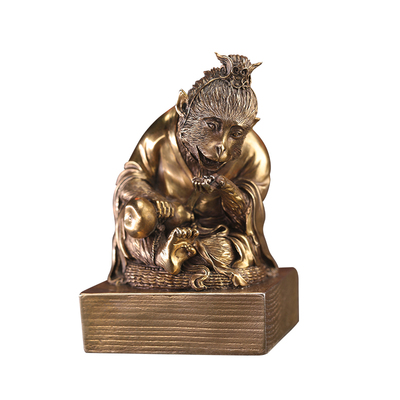 末那盗仙丹西游记悟空铜像