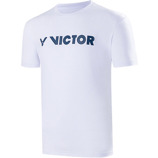 victor威克多胜利羽毛球服男女款春夏季运动透气易干针织短袖T恤