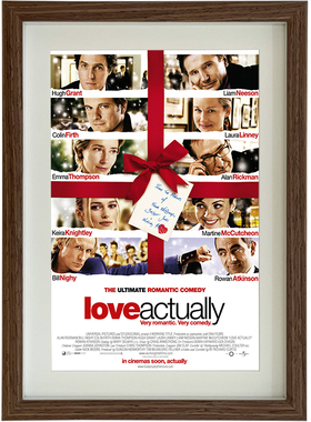 经典电影真爱至上海报照片相框挂画摆台壁画文艺复古装饰画送礼物