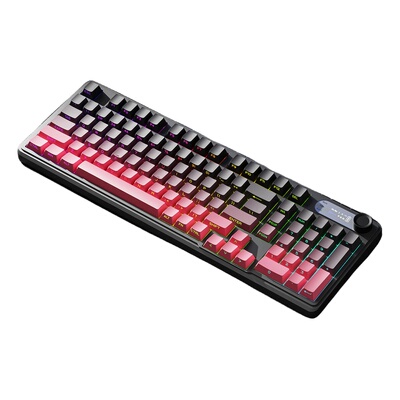 前行者V102屏显三模无线键盘