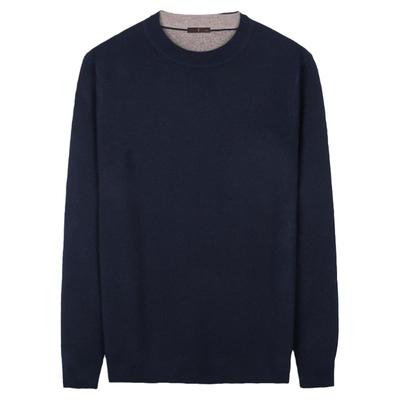 可机洗羊毛圆领针织衫