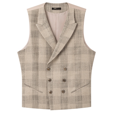 JDV商场同款格纹男士西装马甲