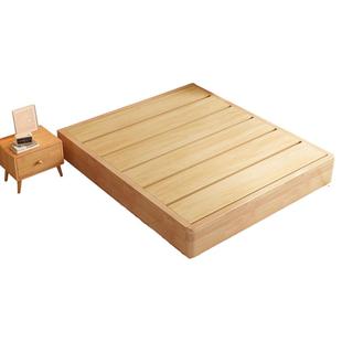 无床头全实可定制任意尺寸双人无靠背榻榻米床骨架床架子