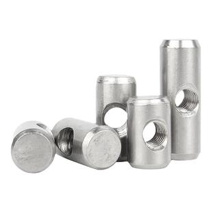 304不锈钢圆柱销打横孔预埋连接字锤子螺母异性锤母螺丝M4M5M6mm