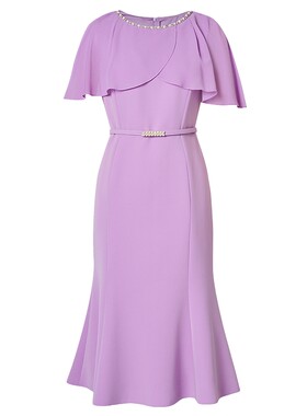 【经典斗篷】La Koradior拉珂蒂新品2025设计感斗篷式洋装礼服裙