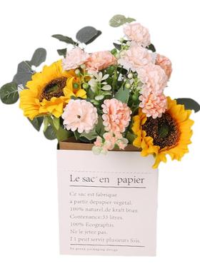 仿真花玫瑰向日葵客厅房间摆设