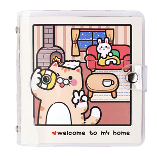 5寸6寸相册五寸六寸相册本家庭版相册集情侣款DIY手工纪念册插页式影集宝宝儿童成长照片迷你活页小相册ins风