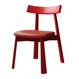 吾宅原创丨意大利船桨椅实木现代简约餐椅靠背椅酒店洽谈椅嫁妆椅