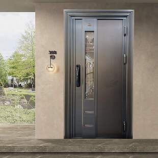 定制家用防盗入户门进户门甲级子母门大门智能指纹锁安全门单门