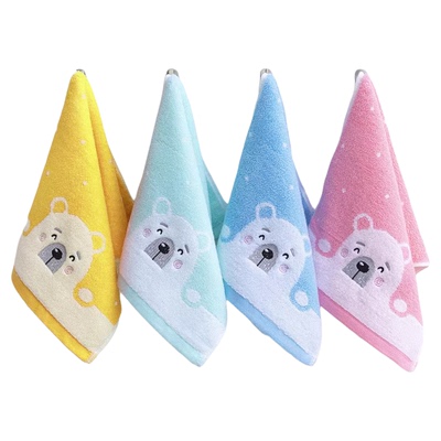 金号儿童毛巾纯棉洗脸家用柔软吸水不掉毛宝宝学生100全棉小毛巾