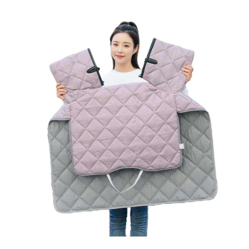 电动车挡风被四季通用秋冬新款双面防水摩托车电瓶车冬防寒防雨罩