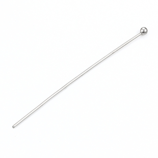 钛钢圆球针大头针饰品配件diy项链手链吊坠挂件手工材料穿孔配饰