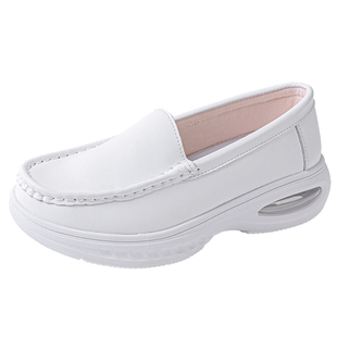 绯樱医院专用护士鞋软底不累脚透气防臭防滑白色医护工作鞋女真皮