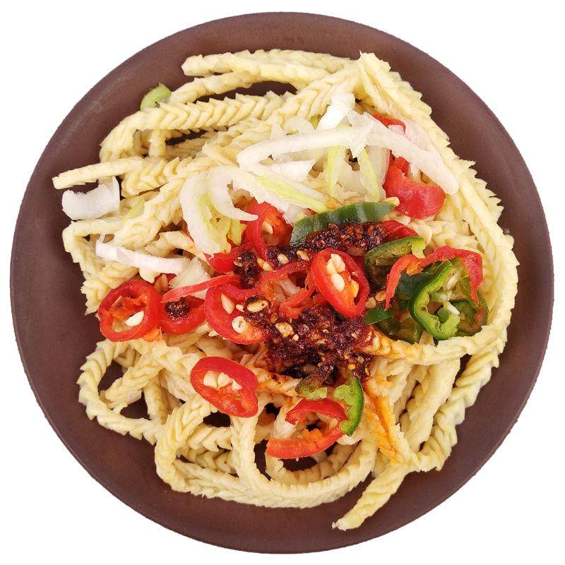 手工腐竹丝云丝豆腐丝干凉拌豆油