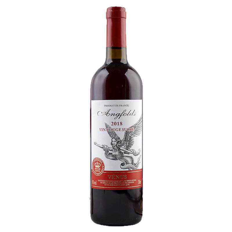 腾晖网红低度酒8度维纳斯甜型干红葡萄酒750ml红酒