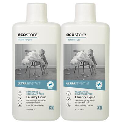 ecostore低敏无香婴儿洗衣液1L*2