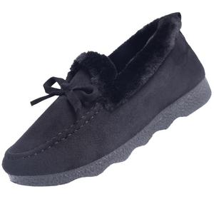 老北京布鞋女豆豆鞋女冬加绒棉鞋毛毛鞋女冬季新款老年人外穿女鞋