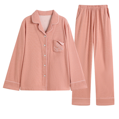 玛伦萨新款大码双面绒保暖睡衣