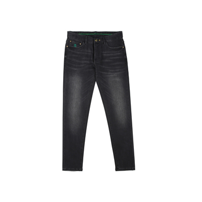 【刺绣图案】Raidy Boer/雷迪波尔男刺绣字母双头鹰牛仔裤6005-70