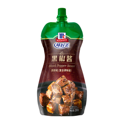 味好美黑胡椒酱230G家用牛排酱