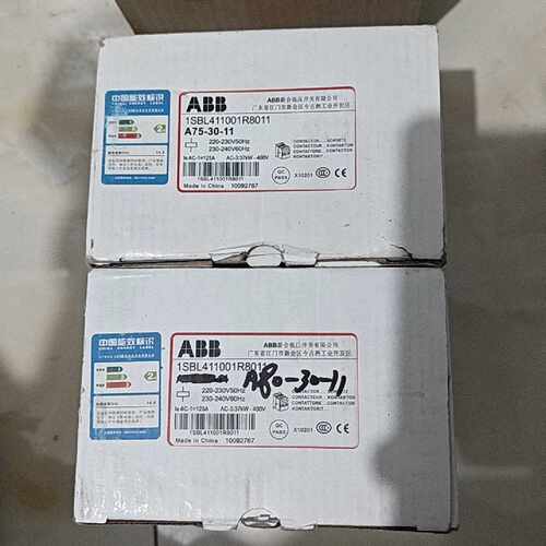 ABB交流接触器 ，A75-30-11，现货2只，需要的可以