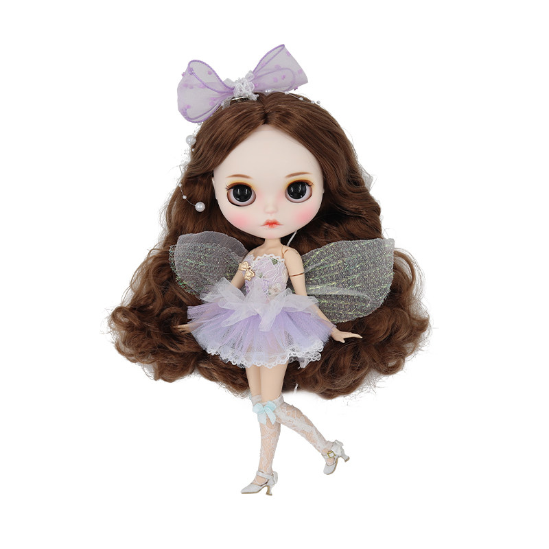 blythe紫色仙女布娃娃