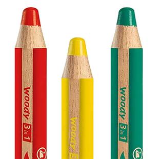 stabilo思笔乐德国儿童重彩水溶炫彩棒蜡笔画笔蜡笔油画棒三合一安全无毒可水洗幼儿画画笔涂色笔宝宝涂鸦笔