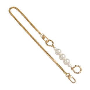 适用LV老花麻将包改造斜挎腋下链条配件单买肩带珍珠延长链包包链