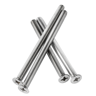 304不锈钢十字槽沉头加长螺丝钉大全带螺母套装平头螺丝杆M3M5M6