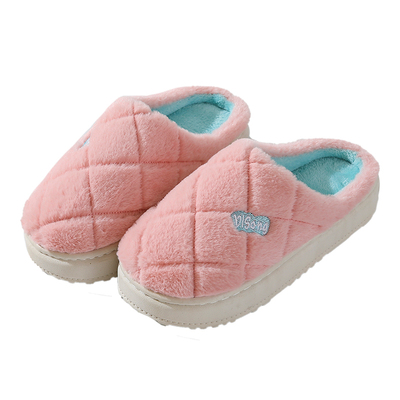 踩屎感棉拖鞋女秋冬季2025新款室内家居保暖毛毛绒软底拖鞋女防滑
