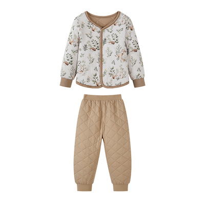 ibaby男女童冬装桑蚕丝夹棉棉袄