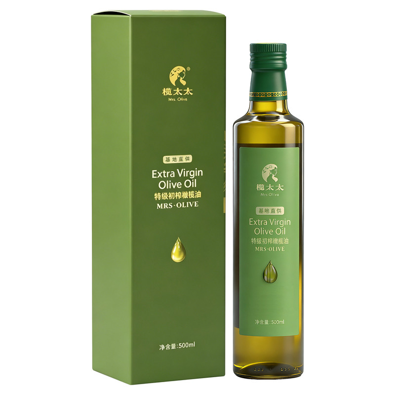 榄太太特级初榨有机橄榄油500ml