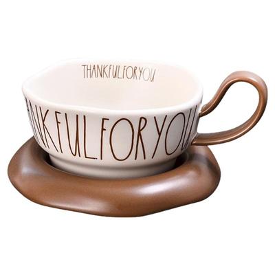 高级感陶瓷咖啡杯碟套装