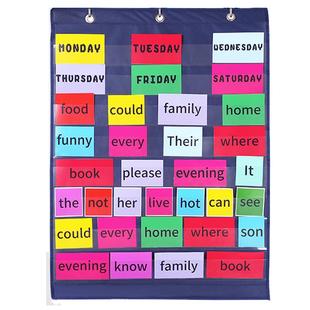 幼儿儿童英语单词卡洪恩美乐斑马闪卡袋拼读音认字识字卡片收纳袋