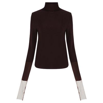 新款混搭miu系高领打底衫