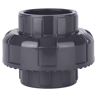 戎生UPVC活接头国标内插下水水管接头对接器工业PVC管件直通配件