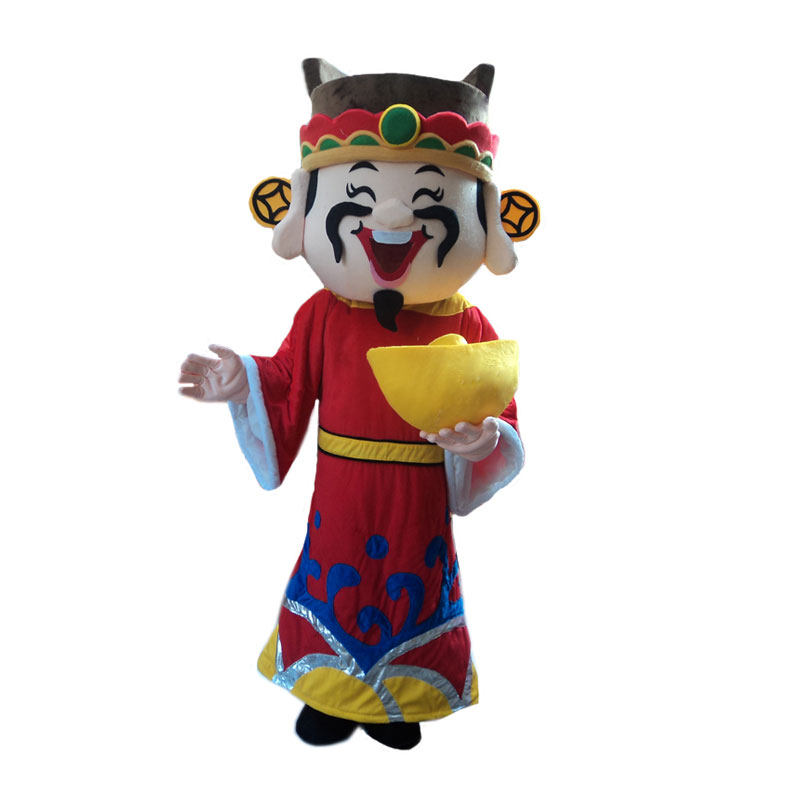 财神爷卡通人偶服装新年成人行走开业吉祥物红包玩偶福禄寿喜现货