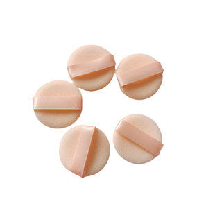 mini 超迷你粉扑3cm植绒散粉小样蜜粉饼手指ct勾手圆形定妆粉扑