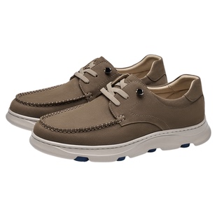 宾度男鞋26春夏新款男士真皮休闲板鞋减震轻盈皮鞋轻质简约运动鞋