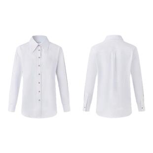 Degre Zero衬衫女上衣天然免烫匹马棉舒适弹力设计通勤易打理衬衣