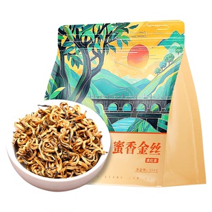 滇红茶蜜香金芽新益号官方旗舰店云南凤庆古树滇红金丝浓香型茶叶