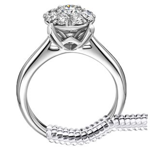 戒指调节器隐形缠绕线圈神戒指缩小器大了改小调整松紧防掉固定圈