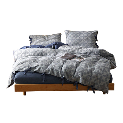 A类大提花高端双层纱四件套日式