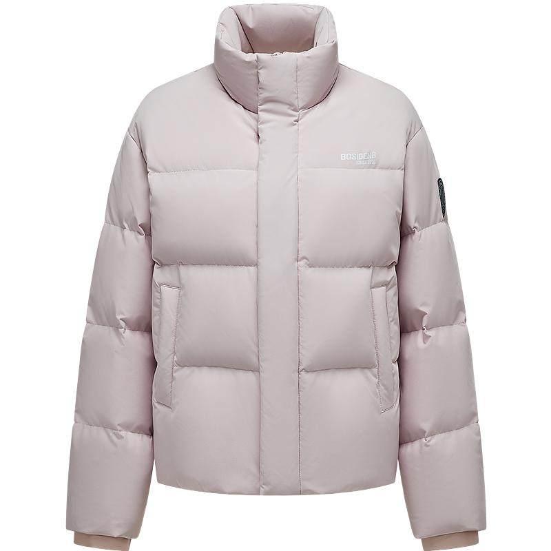 波司登新款羽绒服男女同款短款立领时尚运动加厚情侣面包服保暖