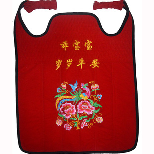 宝宝传统老式刺绣花婴儿背带贵州云南背小孩子背被带秋冬厚款简易