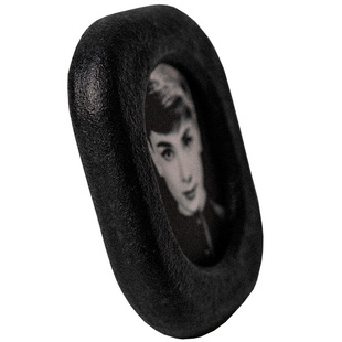 山里黑石高级质感实木椭圆黑色艺术圆边摄影写真绘画相框相架画框