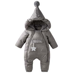 [冰岛之约]aqpa爱帕婴儿连体羽绒服外出服冬季加厚保暖小月龄外出