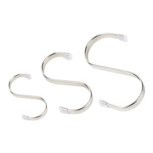 S钩子 201不锈钢S型钩S形挂钩S勾子工业用挂钩便利挂钩金属壁挂钩
