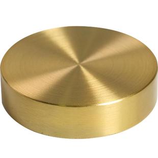 实心纯黄铜创意圆形镇尺镇纸中国风书法压纸可爱纸镇金属压宣纸