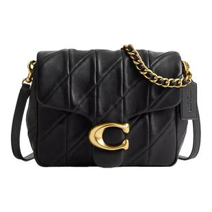 【新年礼物】COACH/蔻驰Tabby 20 Logo羊皮革 斜挎单肩包小号女款